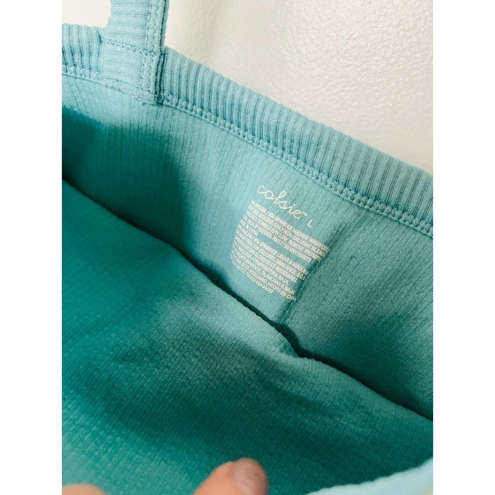 Colsie Cropped Ribbed Sleep Tank - Picture 3 of 4